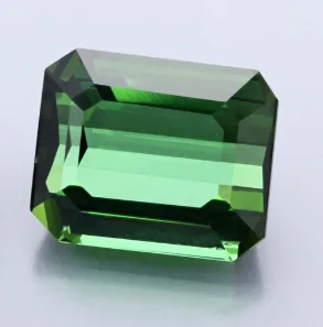 5.27ct Green Tourmaline, Fancy cut gemstone