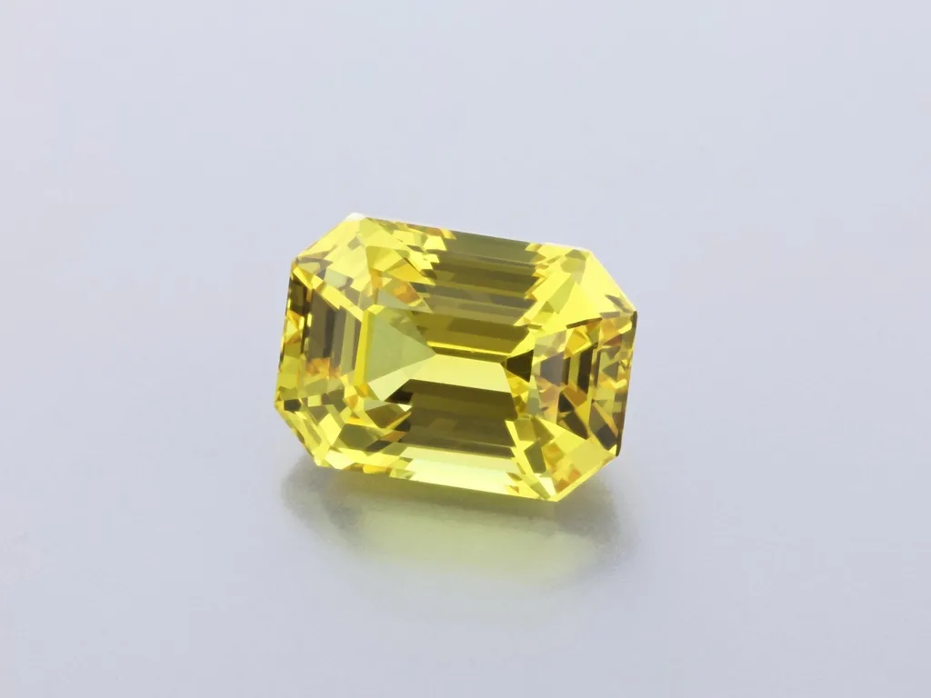 3.03ct Yellow Sapphire, Emerald Cut gemstone