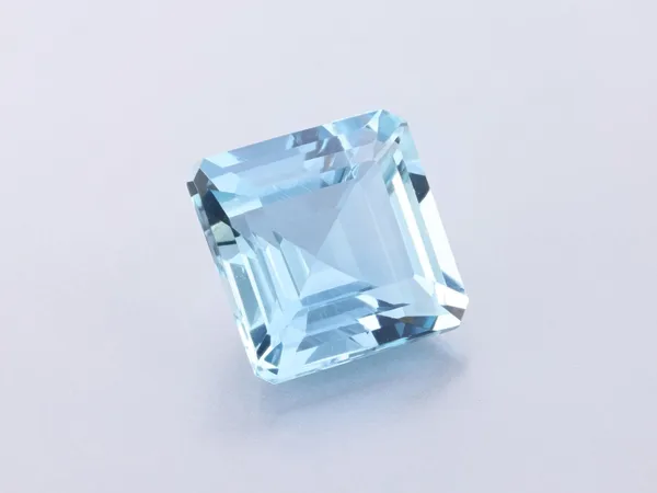 5.3ct Blue Aquamarine, Emerald Cut gemstone