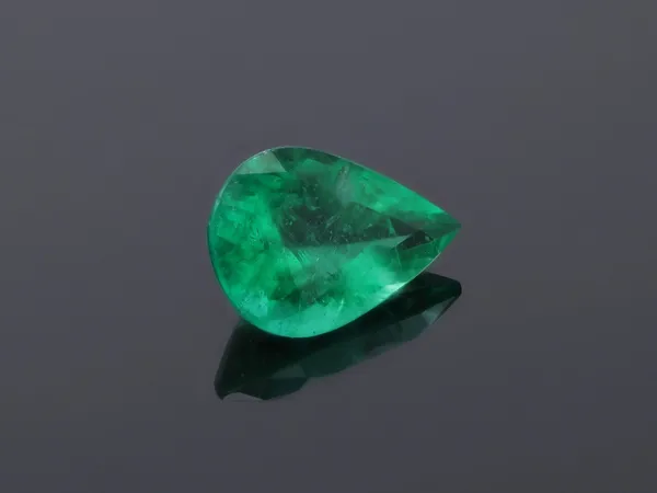 0.5ct Green Emerald, Pear Shape cut gemstone