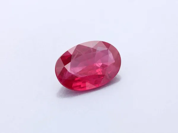 0.64ct Red Ruby, Oval cut gemstone