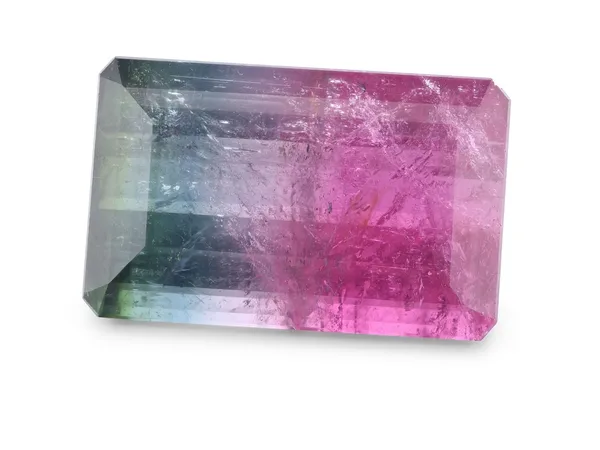 20.16ct Parti Tourmaline, Emerald Cut gemstone