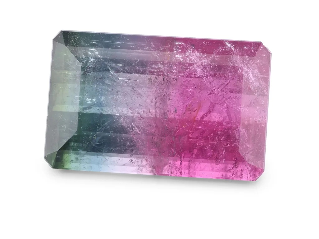 20.16ct Parti Tourmaline, Emerald Cut gemstone