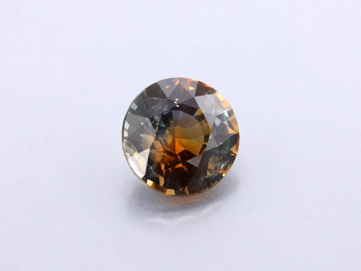 1.33ct Teal Sapphire, Round gemstone