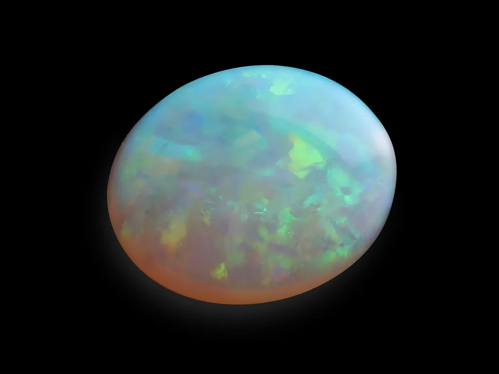 1.54ct Parti Opal, Oval gemstone