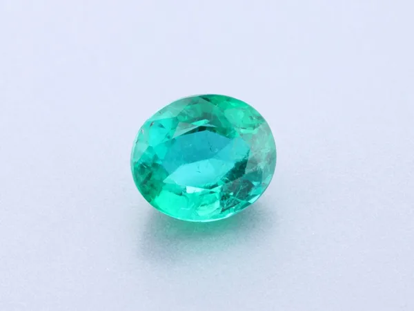 1.02ct Green Emerald, Oval cut gemstone