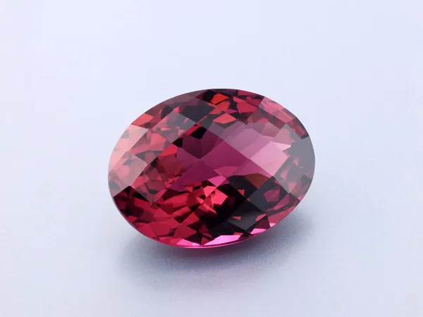 12.93ct Pink Tourmaline, Chequerboard cut gemstone