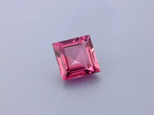 1.09ct Pink Tourmaline, Square cut gemstone