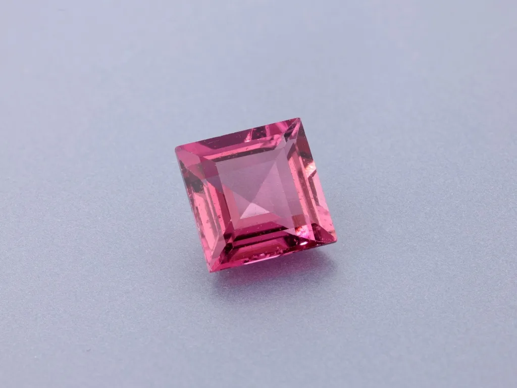1.09ct Pink Tourmaline, Square gemstone